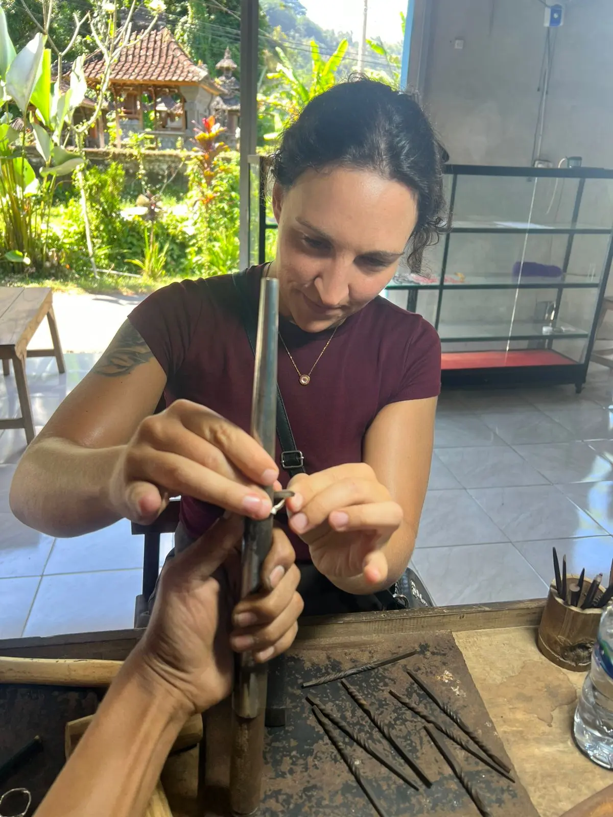Forging a custom sterling ring at Silver Bliss Sidemen